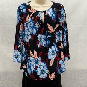 Liz Claiborne Career Floral Print Top